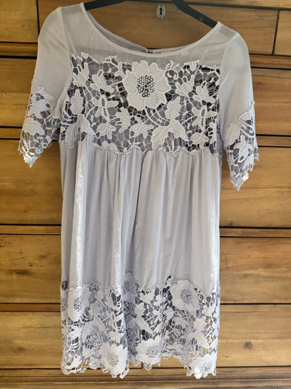 Anthropologie floral lace dress